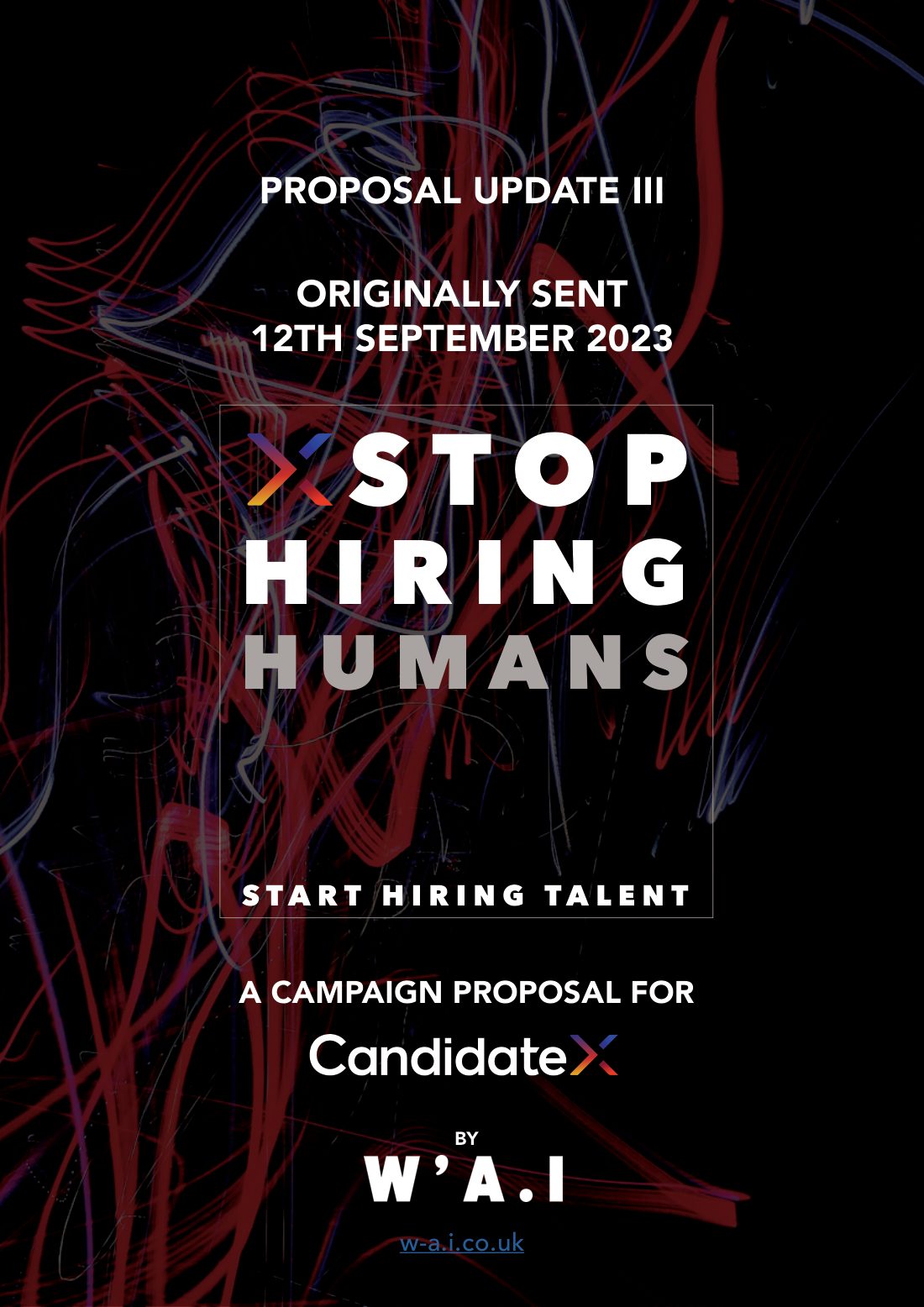 Candidate X Social Media Proposal by W'AI IIII