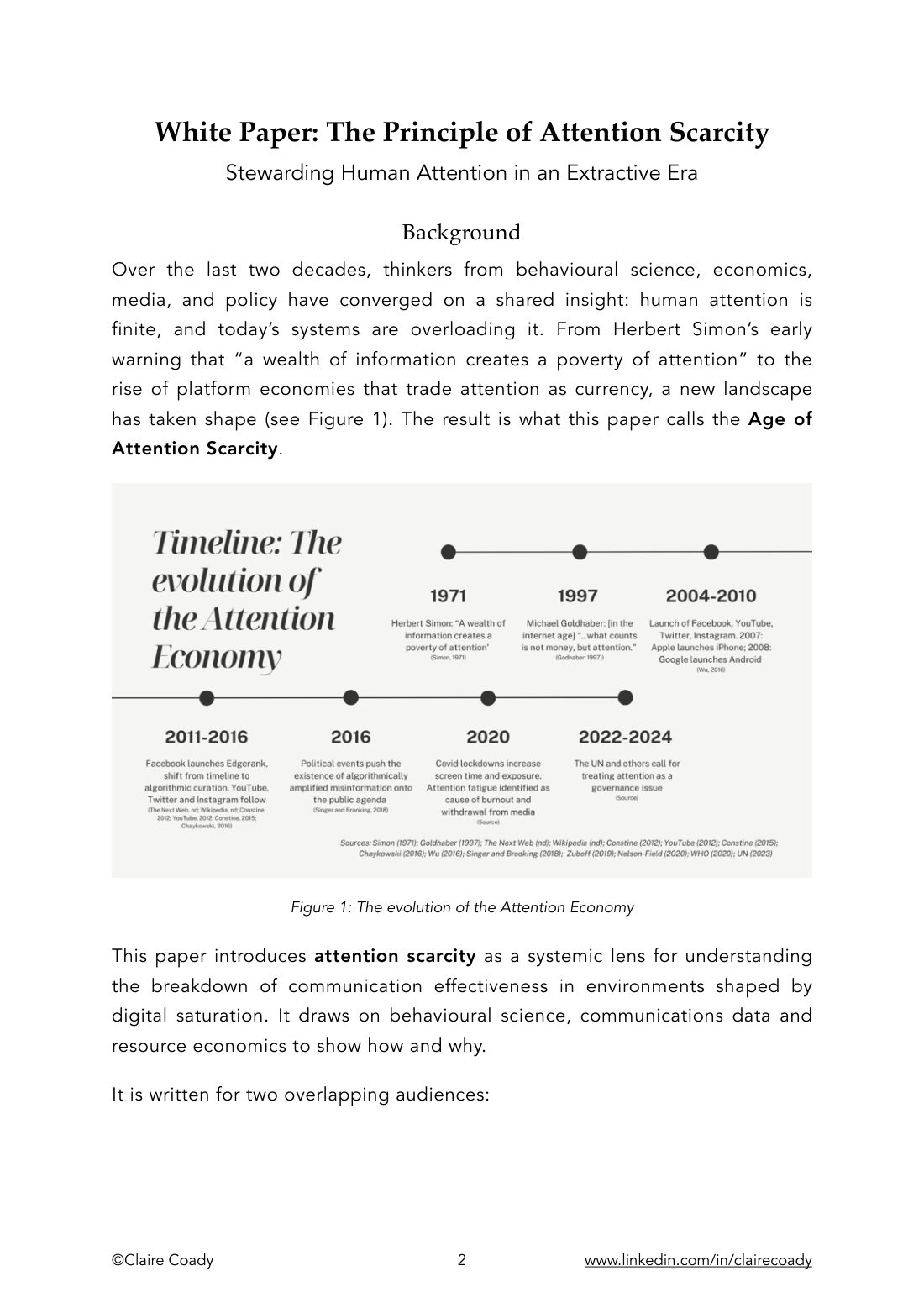 Attention Scarcity - Claire Coady